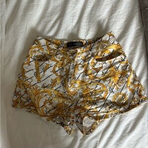 Versace logo shorts